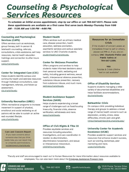 CAPS Resource Handout